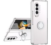 Ring Stand For Samsung Galaxy Z Fold 3 5G Case Rotating Car Magnet Hinge Protection Film Screen Cover