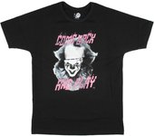 Stephen King's IT Men's Come Back and Play Pennywise The Clown Movie Film T-Shirt