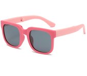 Nuevo marco grande plegable gafas de sol para niños gafas de sol polarizadas para bebés de silicona de moda al por mayor gafas anti-ultravioleta marea