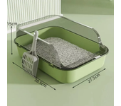 Thickened CA semi enclosed side height, used for splash proof cat litter dehydration