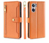 Magnético Multifuncional Moda Cremallera Funda de Cuero Solapa OnePlus Nord CE 2 5G, Cuerda Colgante Funda protectora