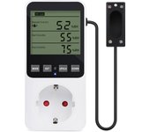 LCD Display Temperature Humidity Controller Humidification Dehumidification Heating Cooling Smart Thermostat Control Socket