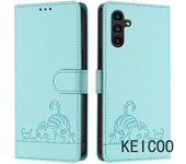For Samsung Galaxy A13 A04s A04 M13 A20e A10e A20s 5G UE Imprime La Tapa Del Soporte De La Funda Anti - Raspado Para Gatitos