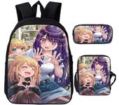 Popular Beyblade Burst Evolution 3D Print 3pcs/Set pupil School Bags Laptop Daypack Backpack Inclined shoulder bag Pencil Case