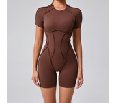 Short women's gym uniform, sportswear, party , baless yoga trio, sports suit