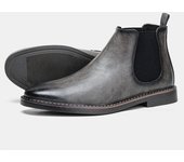 Botas Chelsea para hombre Zapatos para hombre británicos Color brillante Moda Retro Botas Botines