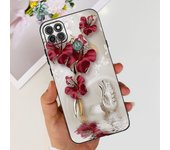 For Motorola Moto G9 Power Case Moto G9 Play Silicone Soft Cover Fashion Flower Painted Matte Case For MotoG9 Power TPU Fundas