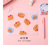LOLEDE Creative Frivolous Transparent Pencil Case Cute Manga Portable School Bag Kawaii Stationery Pencil Pouch Office Supply
