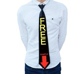 Rainbow LED Light Tie Narrow Neon Flashing Glow Rave Party Necktie Adjustable Cyberpunk Hip-hop Luminous Cravat