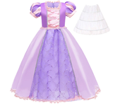 Girl Rapunzel Princess Dress for Children Birthday Carnival Halloween Party Fancy Girls Clothes Cosplay Tangled Costume Set