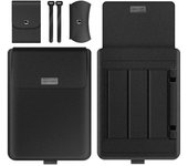 Galaxy Book 4 5 Pro 360 Cover, Stand, Cable, Belt, Charger, Mouse Case, PU Waterproof Laptop Carrying Case