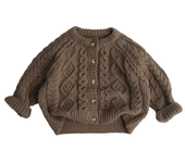 Children's Clothes Sweater Knit Cardigan for Girls Boys Long Sleeve Keep Warm Thickened Jacket Loungwear Outfit Coat