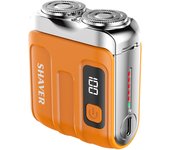 Afeitadora eléctrica inteligente para el hogar, afeitadora de barba para coche, herramienta con pantalla Digital, Mini doble hoja, lavable, tipo C, recargable, portátil, afeitadora de viaje en seco y húmedo para cara y pierna, regalos potentes para hombre