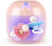 Esterilizador de chupete portátil multicolor de 3,15 pulgadas, mini caja esterilizadora de chupete UV-C