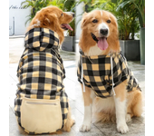 Dog Winter Coat  Pet Jacket Plaid Reversible  Vest Cold Weather Dog Clothes Pet Apparel for Small Medium Large Dogs