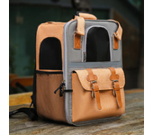 Mochila de gran capacidad para transportar perros, bolso de hombro doble para gato, bolsa de transporte transpirable plegable pa