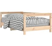 Estructura de Cama para niños Madera de Pino Blanco 70x140 cm