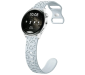 Correa grabada de 20mm para Samsung Galaxy Watch, pulsera de silicona deportiva de leopardo para Huawei gt 4-3-2e, 7/6/4/classic/5/pro/Active 2