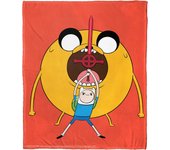 Adventure Time - Manta de seda al tacto, redonda para niño