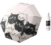Cat Umbrellas Automatic Folding Rain And Sun Dual-Use Umbrella Black Coating Anti UV Kids Portable Parasol Girls Boys