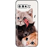 Case for ASUS ROG Phone 3 ZS661KS Case Black Matte Silicone Back Cover Phone Cases For ASUS zs661ks Flowers Fashion Bumper Capa