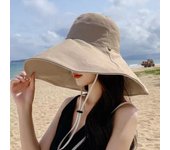 Sombrero de Sol Con Protección solar de Ala Ancha Simple, Protección UV de Color sólido, Sombrero de Pescador para Mujer, Viseras de doble cara, Sombrero de Cubo para senderismo al Aire Libre