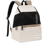 Mochila ligera de lona transpirable para gatos y cachorros, bolsa de transporte para viajes al aire libre, suministros para