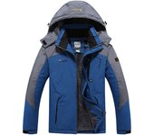 Women Men Winter Fashion Ski Snowboard Jacket Thermal Fleece Waterproof Fish Casual Work Rain Jacket Coat Windbreaker Parka