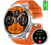 EIGIIS LED Flashlight Sports Smart Watch For Men With Long Standby Time, Outdoor Sports Smartwatch For iPhone And Android With Sleep Record