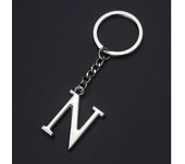 DIY A-Z Letters key Chain Car Men Metal Keychain Ring Women Car Key Ring Simple Silver Color Letter Name Key chain Party Gift
