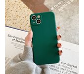 Funda De Silicona De Bordes Rectos Para iPhone 16 15 14 13 12 11 Pro Max 8 7 6s Plus 12 13 mini X XS Max XR SE 2022