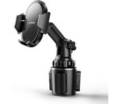 UGREEN Car Cup Phone Holder, Universal Adjustable Car Phone Stand for iPhone 16/15 Pro Max, Samsung Galaxy, Xiaomi, Huawei, All Smartphones 4-7 Inch, Secure One-Hand Operation