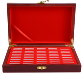 50 Pcs Wood Coin Protection Display Box Storage Case Holder Round Box Commemorative Collection Box