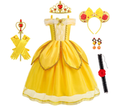 Belle Cosplay Vestido de princesa niñas cumpleaños encanto disfraz niños carnaval fiesta puesta en escena Vestido niños disfraz Vestido