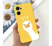 For Oppo Find X5 Lite / Find X5 Pro Phone Case Soft Matte Liquid Silicone Cute Animals Painting Bumper On FindX5 Lite x5Pro Capa