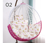 Egg Chair Swing Cushion Cover Thickened Soft Patio Large Breathable Non Deformable Cradle Chair Hang Basket Cushion Cover No Pad