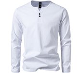 Autumn England Style Long Sleeve T-shirts Comfortable 300gsm Heavy Fabric Tops Fashion Buttons V Neck Vintage Cotton Casual Tees