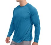 Men's UPF 50+ Rash Guard Long Sleeve Athletic T-shirts
