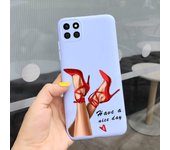 For Samsung A22 Case Flower Gril Silicone Soft Phone Cases For Samsung Galaxy A22 5G A 22 A226B SM-A226B Back Cover Bumper