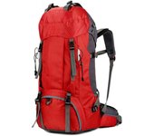 Mochila de senderismo ligera impermeable de 60L con cubierta de lluvia, mochila deportiva al aire libre para escalada acampar y turismo