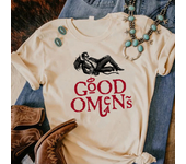 Good Omens t-shirts women manga graphic harajuku top girl funny graphic y2k clothes