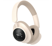Wireless Headset Headphone with Mic Foldable over Ear Bluetooth 5.3 Earphone Support TF Card FM Radio Khaki