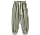 Pantalones chándal de algodón hombre, deportivos holgados, talla 8XL-6XL.
