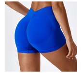 New V back seamless yoga shorts women scrunch butt shorts workout gym shorts push up booty shorts seamless gym clothing fitness