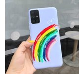 For Samsung Galaxy A51 Case Colorful Flower Painted Silicone Shockproof Cover For Samsung A51 4G 5G SM-A515F A 51 GalaxyA51 Case