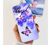 For Galaxy A12 A125F Samsung Cover Capa Case Bling Heart Butterlfly Flower Painting Fundas  For Samsung A12 SM-A125F Clear Cases