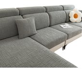 Jacquard de alta calidad y grueso, juego de sofás de peluche, juego de cojines de sofás, juego de protección de sofás de esquina