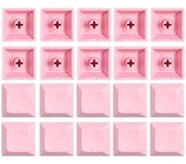 20 PBT DSA 1U Keys, Unrecorded Key Covers For Cherry Mx, Shipped Directly