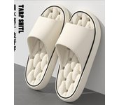 Men's women's large sliding sandals, hollow bottom flip flops, soft leaking swimming sho, beach and