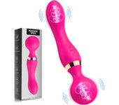 Powerful Double Use Vibrators Magic Wand Dildo Orgasm Masturbator 2 Motors AV Vibrator for Women G Spot Clit Clitoris Stimulator